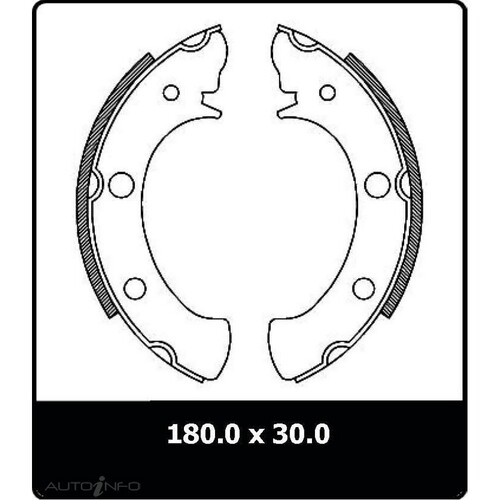 New Genuine PROTEX Brake Shoe - Rear #N1368