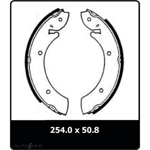 New Genuine PROTEX Brake Shoe - Rear #N1380