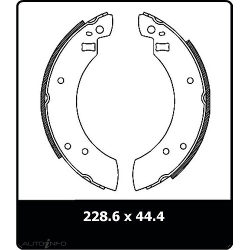 New Genuine PROTEX Brake Shoe - Rear #N1383
