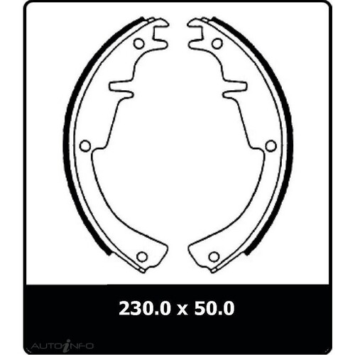 New Genuine PROTEX Brake Shoe - Rear #N1385
