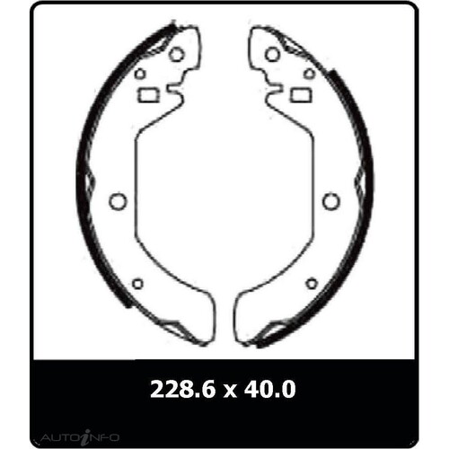 New Genuine PROTEX Brake Shoe - Rear #N1386