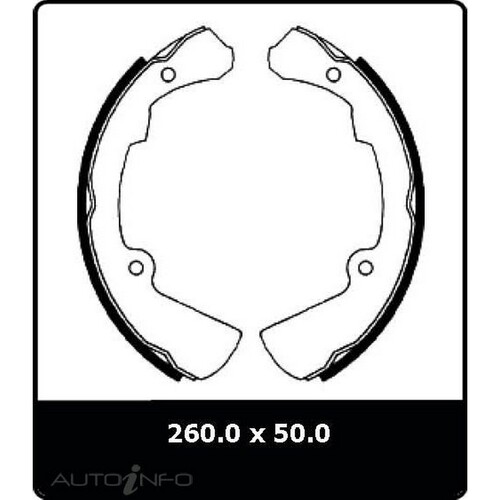 New Genuine PROTEX Drum Brake Shoe - Front #N1390