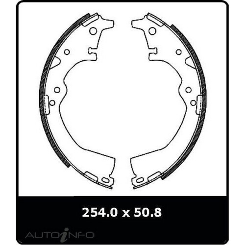 New Genuine PROTEX Brake Shoe - Rear #N1396