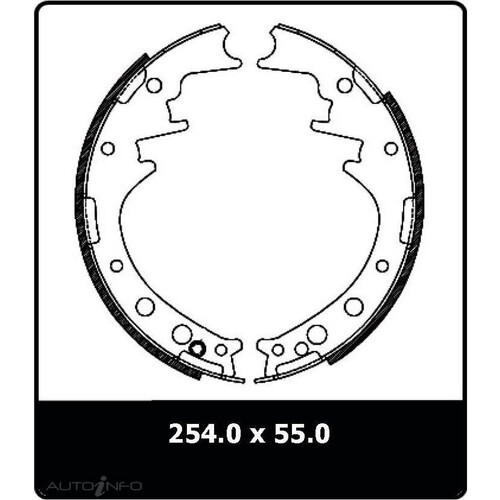 New Genuine PROTEX Brake Shoe - Rear #N1405
