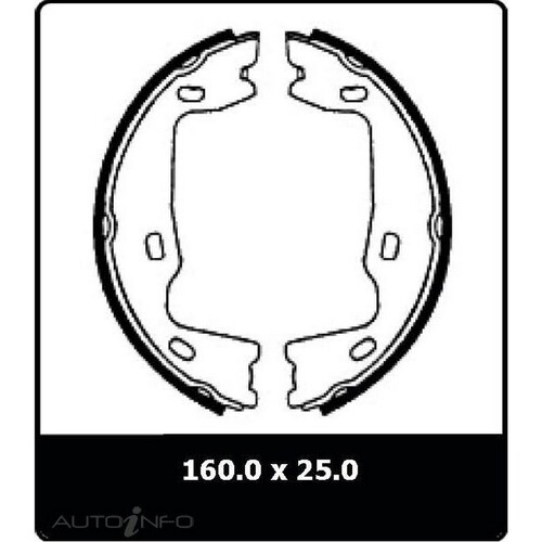 New Genuine PROTEX Parking Brake Shoe #N1412
