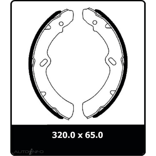 New Genuine PROTEX Drum Brake Shoe - Front #N1515