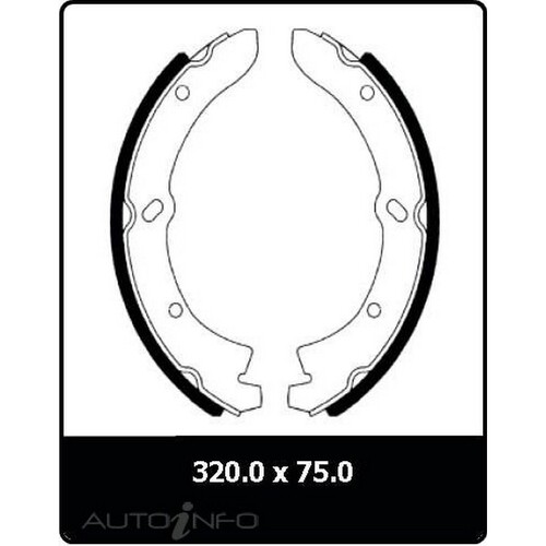 New Genuine PROTEX Drum Brake Shoe - Rear #N1523