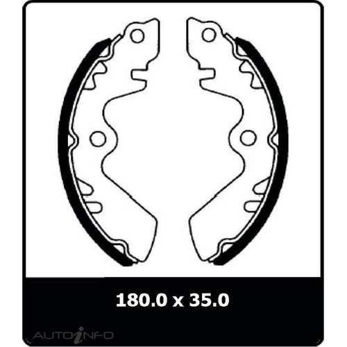 New Genuine PROTEX Drum Brake Shoe - Front #N1538