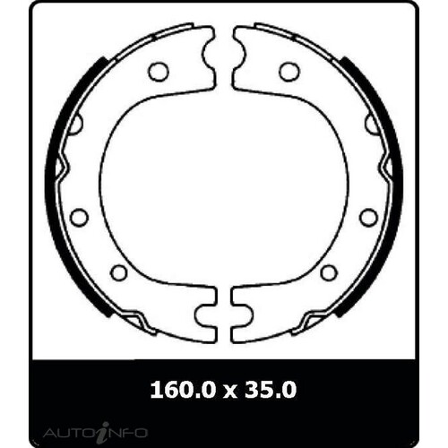 New Genuine PROTEX Parking Brake Shoe #N1540
