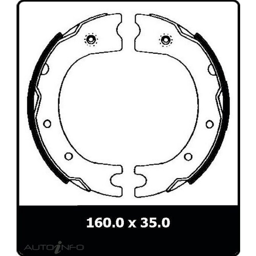 New Genuine PROTEX Parking Brake Shoe #N1542