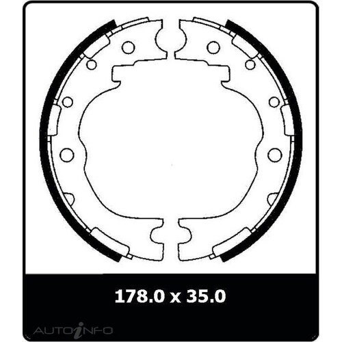 New Genuine PROTEX Drum Brake Shoe #N1543