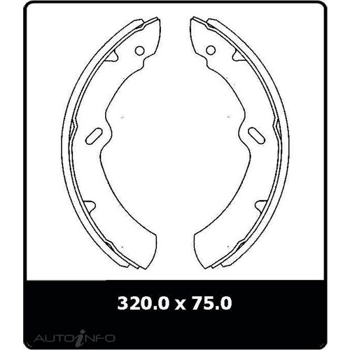 New Genuine PROTEX Drum Brake Shoe - Front #N1544