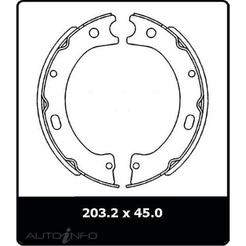 New Genuine PROTEX Parking Brake Shoe #N1547