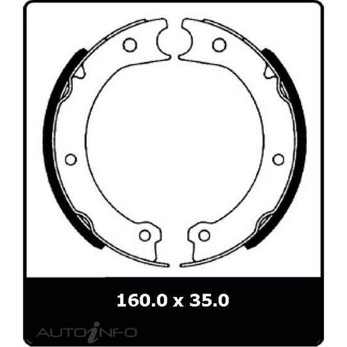 New Genuine PROTEX Parking Brake Shoe #N1548