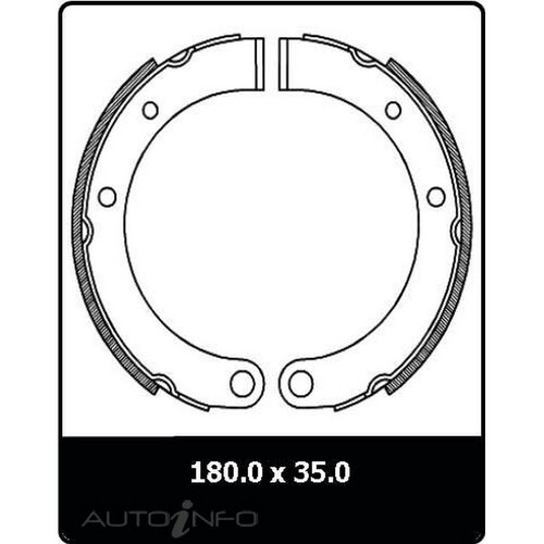 New Genuine PROTEX Parking Brake Shoe #N1563