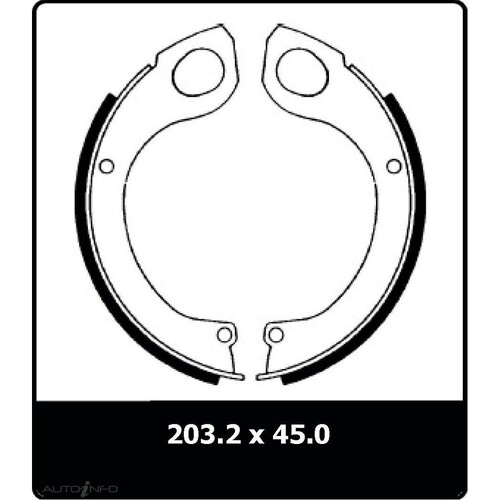 New Genuine PROTEX Parking Brake Shoe #N1582