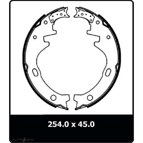 New Genuine PROTEX Brake Shoe - Rear #N1584