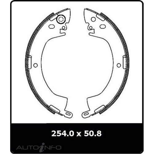 New Genuine PROTEX Drum Brake Shoe - Rear #N1594