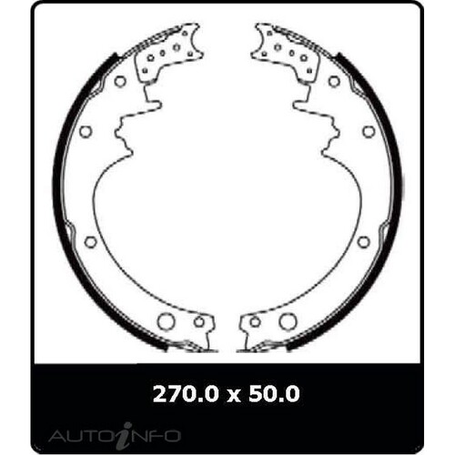 New Genuine PROTEX Brake Shoe - Front #N1597