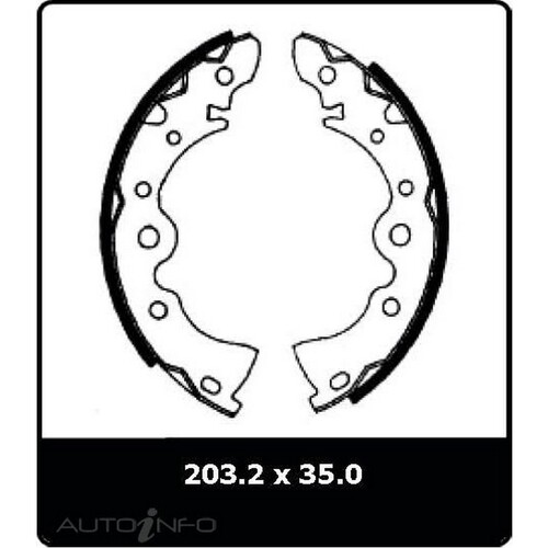 New Genuine PROTEX Brake Shoe - Rear #N1598