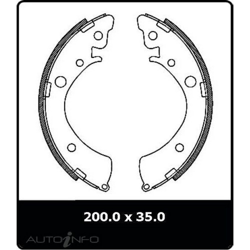New Genuine PROTEX Brake Shoe - Rear #N1614