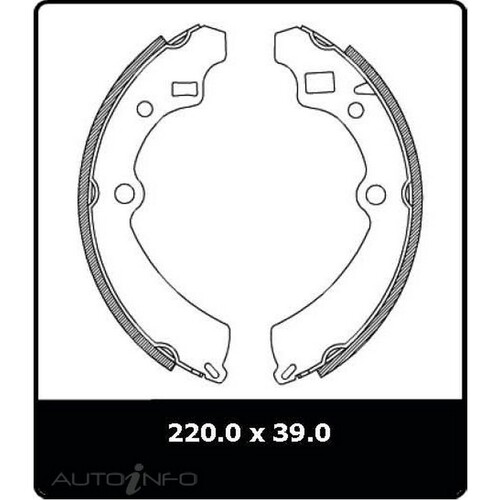 New Genuine PROTEX Brake Shoe - Rear #N1617