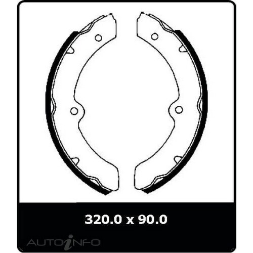 New Genuine PROTEX Drum Brake Shoe - Front #N1623