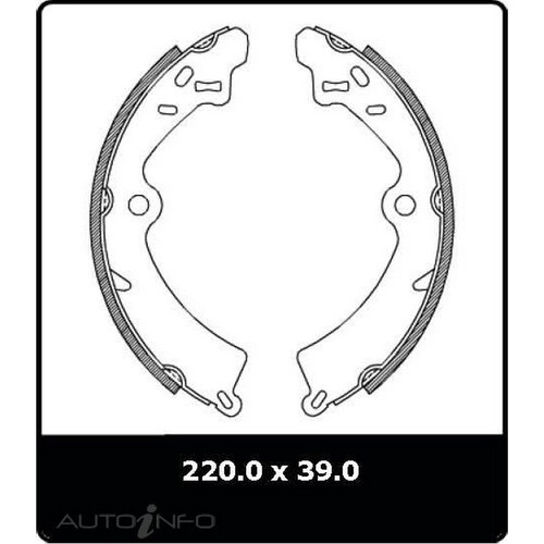 New Genuine PROTEX Brake Shoe - Rear #N1627