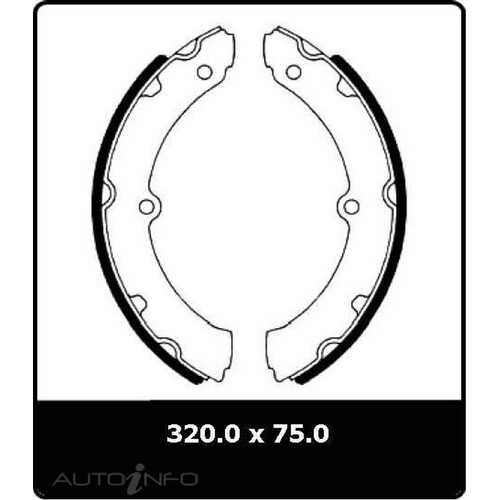 New Genuine PROTEX Drum Brake Shoe - Rear #N1631