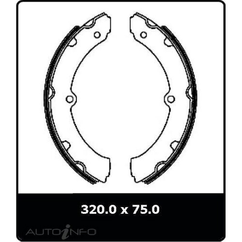 New Genuine PROTEX Drum Brake Shoe - Front #N1635