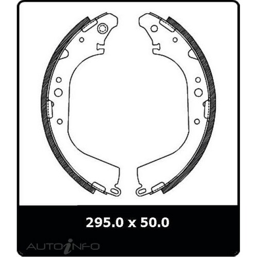 New Genuine PROTEX Brake Shoe - Rear #N1660