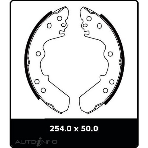 New Genuine PROTEX Brake Shoe - Rear #N1662