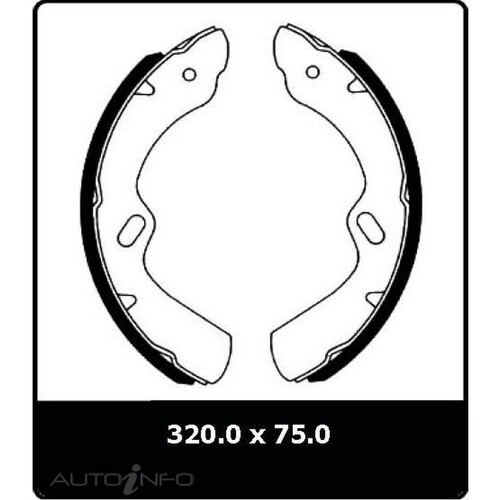 New Genuine PROTEX Drum Brake Shoe - Front #N1663