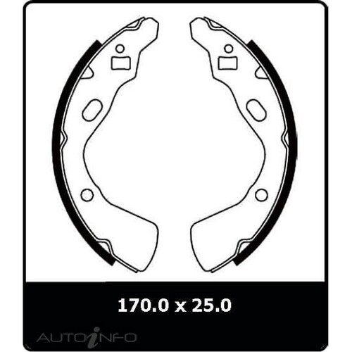 New Genuine PROTEX Brake Shoe - Rear #N1664