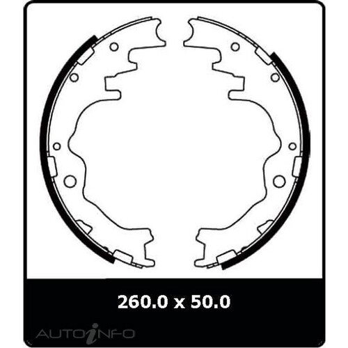 New Genuine PROTEX Brake Shoe - Rear #N1665
