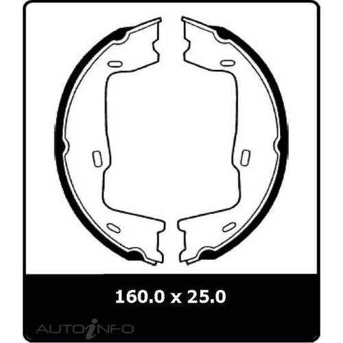 New Genuine PROTEX Parking Brake Shoe #N1669