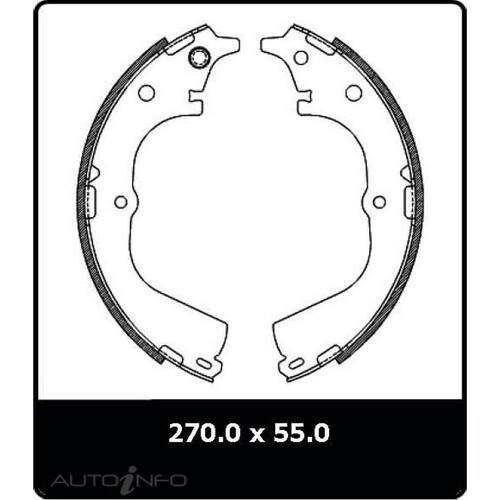New Genuine PROTEX Brake Shoe - Rear #N1678