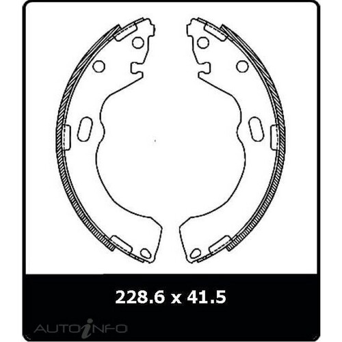 New Genuine PROTEX Drum Brake Shoe - Rear #N3000