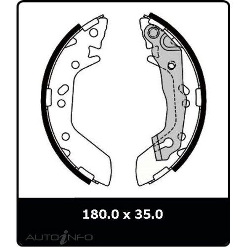 New Genuine PROTEX Brake Shoe - Rear #N3001