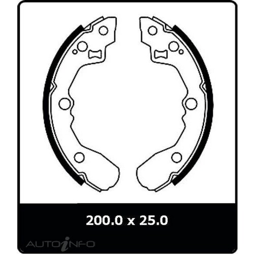 New Genuine PROTEX Brake Shoe - Rear #N3003