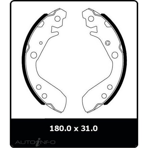 New Genuine PROTEX Brake Shoe - Rear #N3005