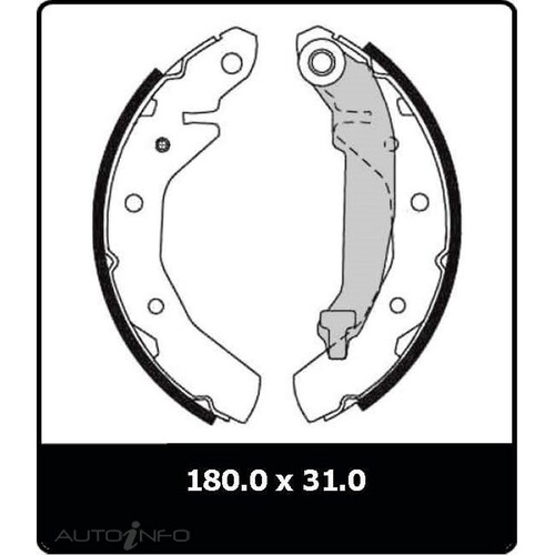 New Genuine PROTEX Brake Shoe - Rear #N3006