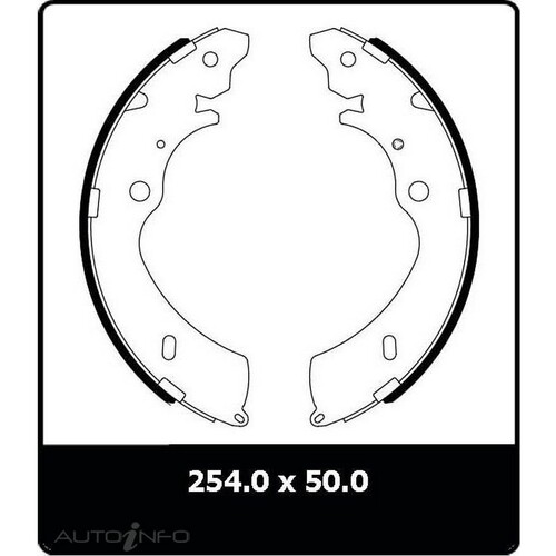 New Genuine PROTEX Brake Shoe - Rear #N3007