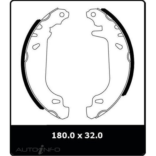 New Genuine PROTEX Brake Shoe - Rear #N3019