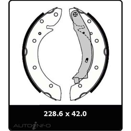 New Genuine PROTEX Brake Shoe - Rear #N3020