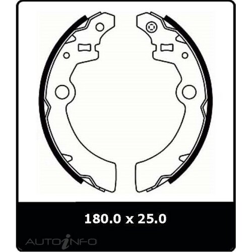 New Genuine PROTEX Brake Shoe - Rear #N3021