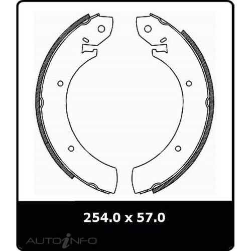 New Genuine PROTEX Brake Shoe - Rear #N3025