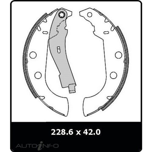 New Genuine PROTEX Brake Shoe - Rear #N3033