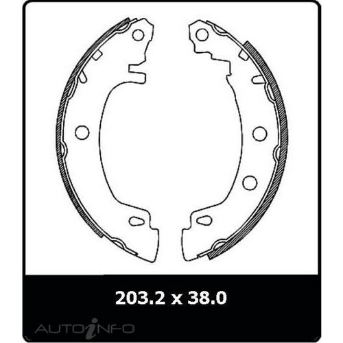 New Genuine PROTEX Brake Shoe - Rear #N3040