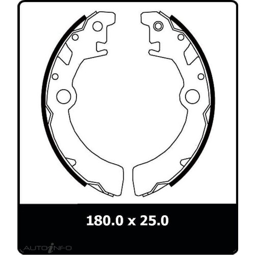 New Genuine PROTEX Brake Shoe - Rear #N3045